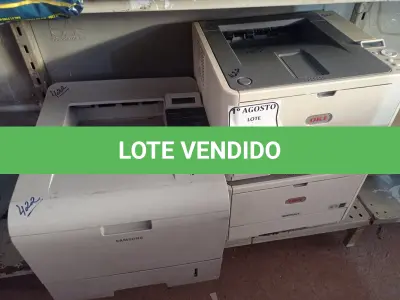 LOTE 332 - 02 IMPRESSORAS OKI E 01 IMPRESSORA SANSUNG. (NO ESTADO) ATENÇÃO! FAZER A VISITAÇÃO ANTES DE ARREMATAR, NÃO SABEMOS SE FUNCIONA. LEILÃO NÃO TEM GARANTIA E NEM DEVOLUÇÃO, SUJEITO A POSSÍVEIS AVARIAS VISÍVEIS/OCULTAS E/OU AUSÊNCIA DE COMPONENTES.
