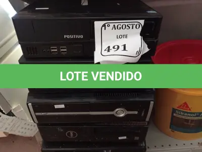 LOTE 491 - 05 CPUS COM AVARIAS. (NO ESTADO) ATENÇÃO! FAZER A VISITAÇÃO ANTES DE ARREMATAR, NÃO SABEMOS SE FUNCIONA. LEILÃO NÃO TEM GARANTIA E NEM DEVOLUÇÃO, SUJEITO A POSSÍVEIS AVARIAS VISÍVEIS/OCULTAS E/OU AUSÊNCIA DE COMPONENTES.