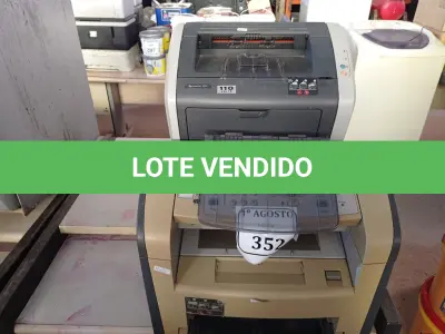 LOTE 352 - 06 IMPRESSORAS, SENDO 02 LX 300, 01 HP LASER JET 110V, 02 HPS E 01 LASER JET 3050. (NO ESTADO) ATENÇÃO! FAZER A VISITAÇÃO ANTES DE ARREMATAR, NÃO SABEMOS SE FUNCIONA. LEILÃO NÃO TEM GARANTIA E NEM DEVOLUÇÃO, SUJEITO A POSSÍVEIS AVARIAS VISÍVEIS/OCULTAS E/OU AUSÊNCIA DE COMPONENTES.