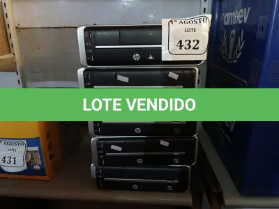 LOTE 432 - 05 CPUS COM AVARIAS. (NO ESTADO) ATENÇÃO! FAZER A VISITAÇÃO ANTES DE ARREMATAR, NÃO SABEMOS SE FUNCIONA. LEILÃO NÃO TEM GARANTIA E NEM DEVOLUÇÃO, SUJEITO A POSSÍVEIS AVARIAS VISÍVEIS/OCULTAS E/OU AUSÊNCIA DE COMPONENTES.