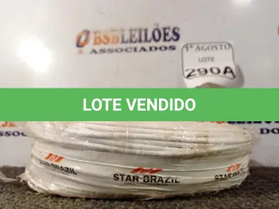 LOTE 290 - 01 ROLO DE CABO FLEXÍVEL 450/750VOLTS 1X2,50MM NA COR BRANCO. (NO ESTADO) ATENÇÃO! FAZER A VISITAÇÃO ANTES DE ARREMATAR, NÃO SABEMOS SE FUNCIONA. LEILÃO NÃO TEM GARANTIA E NEM DEVOLUÇÃO, SUJEITO A POSSÍVEIS AVARIAS VISÍVEIS/OCULTAS E/OU AUSÊNCIA DE COMPONENTES.
