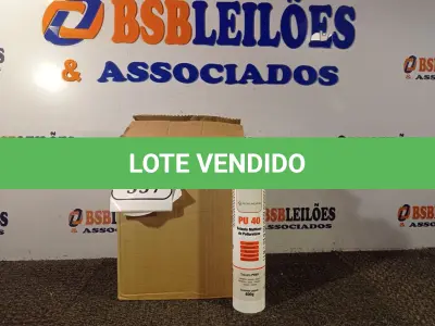 LOTE 337 - 12 SELANTES MULTIUSO DE POLIURETANO PU 40 CONTENDO 400MG CADA. (NO ESTADO) ATENÇÃO! FAZER A VISITAÇÃO ANTES DE ARREMATAR, NÃO SABEMOS SE FUNCIONA. LEILÃO NÃO TEM GARANTIA E NEM DEVOLUÇÃO, SUJEITO A POSSÍVEIS AVARIAS VISÍVEIS/OCULTAS E/OU AUSÊNCIA DE COMPONENTES.