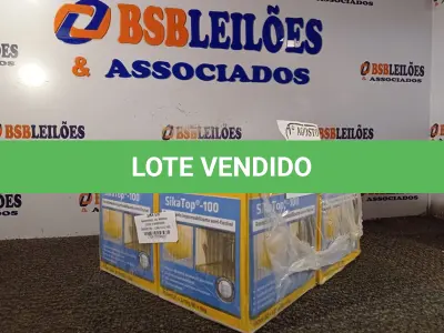 LOTE 393 - 04 CAIXA SIKA TOP 100 REVESTIMENTO IMPERMEABILIZANTE SEMI-FLEXIVEL 4KG. (NO ESTADO) ATENÇÃO! FAZER A VISITAÇÃO ANTES DE ARREMATAR, NÃO SABEMOS SE FUNCIONA. LEILÃO NÃO TEM GARANTIA E NEM DEVOLUÇÃO, SUJEITO A POSSÍVEIS AVARIAS VISÍVEIS/OCULTAS E/OU AUSÊNCIA DE COMPONENTES.