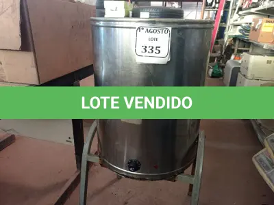 LOTE 335 - 01 FRITADEIRA INDUSTRIAL ÁGUA E ÓLEO. (NO ESTADO) ATENÇÃO! FAZER A VISITAÇÃO ANTES DE ARREMATAR, NÃO SABEMOS SE FUNCIONA. LEILÃO NÃO TEM GARANTIA E NEM DEVOLUÇÃO, SUJEITO A POSSÍVEIS AVARIAS VISÍVEIS/OCULTAS E/OU AUSÊNCIA DE COMPONENTES.