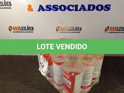 LOTE 450 - 12 LATAS DE 900ML CADA THINNER POLIÉSTER PU. (NO ESTADO) ATENÇÃO! FAZER A VISITAÇÃO ANTES DE ARREMATAR, NÃO SABEMOS SE FUNCIONA. LEILÃO NÃO TEM GARANTIA E NEM DEVOLUÇÃO, SUJEITO A POSSÍVEIS AVARIAS VISÍVEIS/OCULTAS E/OU AUSÊNCIA DE COMPONENTES.