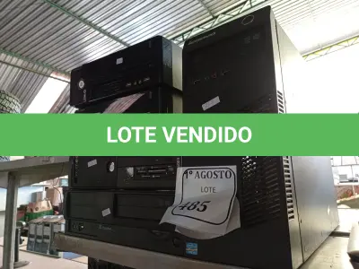 LOTE 485 - 05 CPUS COM AVARIAS. (NO ESTADO) ATENÇÃO! FAZER A VISITAÇÃO ANTES DE ARREMATAR, NÃO SABEMOS SE FUNCIONA. LEILÃO NÃO TEM GARANTIA E NEM DEVOLUÇÃO, SUJEITO A POSSÍVEIS AVARIAS VISÍVEIS/OCULTAS E/OU AUSÊNCIA DE COMPONENTES.