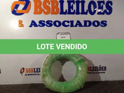LOTE 020 - 01 ROLO DE CABO FLEXÍVEL 450/750VOLTS 1X4,00MM NA COR BRANCO. (NO ESTADO) ATENÇÃO! FAZER A VISITAÇÃO ANTES DE ARREMATAR, NÃO SABEMOS SE FUNCIONA. LEILÃO NÃO TEM GARANTIA E NEM DEVOLUÇÃO, SUJEITO A POSSÍVEIS AVARIAS VISÍVEIS/OCULTAS E/OU AUSÊNCIA DE COMPONENTES.