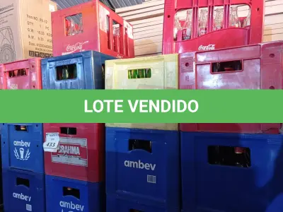 LOTE 433 - 12 ENGRADADOS COM CASCOS DE CERVEJA E 02 ENGRADADOS COM CASCOS DE COCA COLA KS. (NO ESTADO) ATENÇÃO! FAZER A VISITAÇÃO ANTES DE ARREMATAR, NÃO SABEMOS SE FUNCIONA. LEILÃO NÃO TEM GARANTIA E NEM DEVOLUÇÃO, SUJEITO A POSSÍVEIS AVARIAS VISÍVEIS/OCULTAS E/OU AUSÊNCIA DE COMPONENTES.