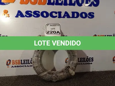 LOTE 220 - 01 ROLO DE CABO FLEXÍVEL 450/750VOLTS 1X4,00MM NA COR PRETO. (NO ESTADO) ATENÇÃO! FAZER A VISITAÇÃO ANTES DE ARREMATAR, NÃO SABEMOS SE FUNCIONA. LEILÃO NÃO TEM GARANTIA E NEM DEVOLUÇÃO, SUJEITO A POSSÍVEIS AVARIAS VISÍVEIS/OCULTAS E/OU AUSÊNCIA DE COMPONENTES.