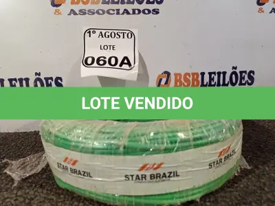 LOTE 060 - 01 ROLO DE CABO FLEXÍVEL 450/750VOLTS 1X4,00MM NA COR VERDE. (NO ESTADO) ATENÇÃO! FAZER A VISITAÇÃO ANTES DE ARREMATAR, NÃO SABEMOS SE FUNCIONA. LEILÃO NÃO TEM GARANTIA E NEM DEVOLUÇÃO, SUJEITO A POSSÍVEIS AVARIAS VISÍVEIS/OCULTAS E/OU AUSÊNCIA DE COMPONENTES.
