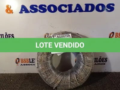 LOTE 030 - 01 ROLO DE CABO FLEXÍVEL 450/750VOLTS 1X10MM NA COR PRETA. (NO ESTADO) ATENÇÃO! FAZER A VISITAÇÃO ANTES DE ARREMATAR, NÃO SABEMOS SE FUNCIONA. LEILÃO NÃO TEM GARANTIA E NEM DEVOLUÇÃO, SUJEITO A POSSÍVEIS AVARIAS VISÍVEIS/OCULTAS E/OU AUSÊNCIA DE COMPONENTES.