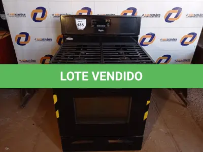 LOTE 135 - 01 FOGÃO 4 BOCAS WHIRLPOOL VIDRO SOLTO (RANGE). (NO ESTADO EM QUE SE ENCONTRA. SUJEITO A AVARIAS OCULTAS/VISÍVEIS.) BF8618D