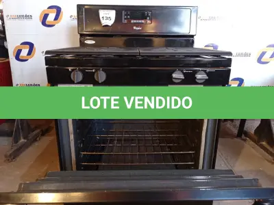 LOTE 135 - 01 FOGÃO 4 BOCAS WHIRLPOOL VIDRO SOLTO (RANGE). (NO ESTADO EM QUE SE ENCONTRA. SUJEITO A AVARIAS OCULTAS/VISÍVEIS.) BF8618D