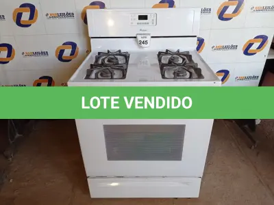 LOTE 245 - 01 FOGÃO 4 BOCAS WHIRLPOOL 115VOLTS(RANGE). (NO ESTADO EM QUE SE ENCONTRA. SUJEITO A AVARIAS OCULTAS/VISÍVEIS.) AV9630A
