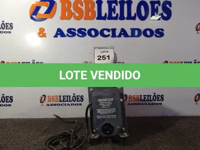 LOTE 251 - 01 TRANSFORMADOR 110/220VOLTS 2000VA (TRANSFORMERS). (NO ESTADO EM QUE SE ENCONTRA. SUJEITO A AVARIAS OCULTAS/VISÍVEIS.)0000089