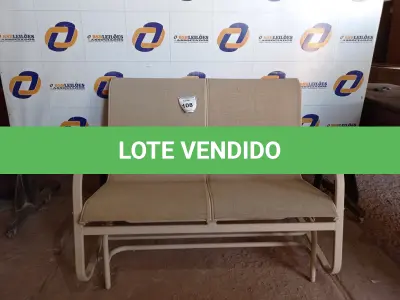 LOTE 108 - 01 CADEIRA DE BALANÇO DOIS LUGARES PARA PISCINA (SOFA GARDEN).  (NO ESTADO EM QUE SE ENCONTRA. SUJEITO A AVARIAS OCULTAS/VISÍVEIS.) BF8568D