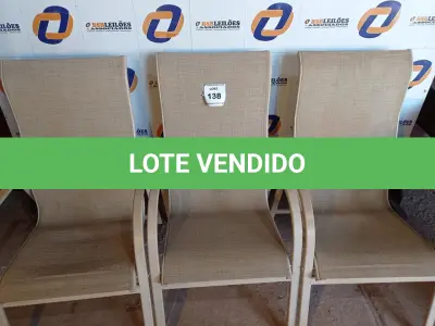 LOTE 138 - 03 CADEIRAS EM ALUMÍNIO PARA PISCINA (CHAIR). (NO ESTADO EM QUE SE ENCONTRA. SUJEITO A AVARIAS OCULTAS/VISÍVEIS.) AV9821V, AV9588K, AV9588L