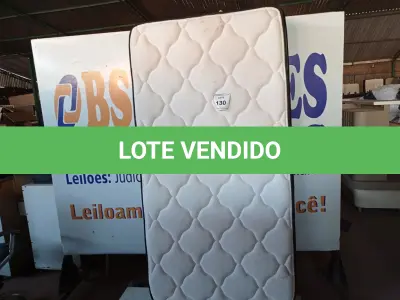 LOTE 130 - 01 COLCHÃO DE SOLTEIRO (TWIN MATTRESS). (NO ESTADO EM QUE SE ENCONTRA. SUJEITO A AVARIAS OCULTAS/VISÍVEIS.) AU1869C