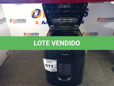 LOTE 011 - 01 FRAGMENTADORA DE PAPEL. (SHREDDER MACHINE). (NO ESTADO EM QUE SE ENCONTRA. SUJEITO A AVARIAS OCULTAS/VISÍVEIS.)0000080