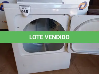 LOTE 065 - 01 SECADORA DE ROUPAS WGD4800BQI MARCA WHIRLPOOL 115V (DRYER). (NO ESTADO EM QUE SE ENCONTRA. SUJEITO A AVARIAS OCULTAS/VISÍVEIS.) BF8576A