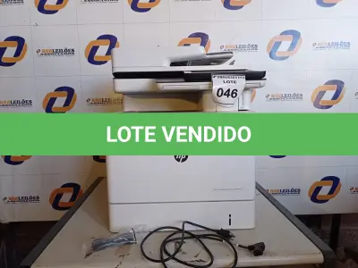 LOTE 046 - 01 IMPRESSORA MULTIFUNCIONAL LASER JET ENTERPRISE FLOWMFPM577 MARCA HP. (PRINTER) (NO ESTADO EM QUE SE ENCONTRA. SUJEITO A AVARIAS OCULTAS/VISÍVEIS.) MXBCK9527V