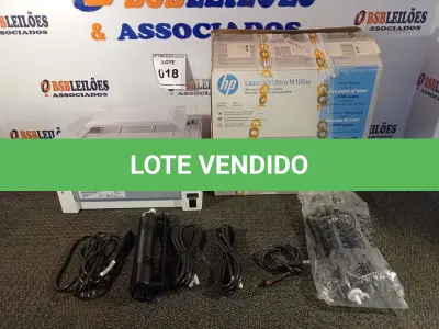 LOTE 018 - 01 IMPRESSORA LASER JET M106W MARCA HP PRINTER. (NO ESTADO EM QUE SE ENCONTRA. SUJEITO A AVARIAS OCULTAS/VISÍVEIS.) BRBSL3ZLMB