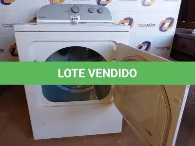 LOTE 195 - 01 SECADORA DE ROUPAS WHIRLPOOL MOD:WGD4815EWO (DRYER). (NO ESTADO EM QUE SE ENCONTRA. SUJEITO A AVARIAS OCULTAS/VISÍVEIS.) BF8584A