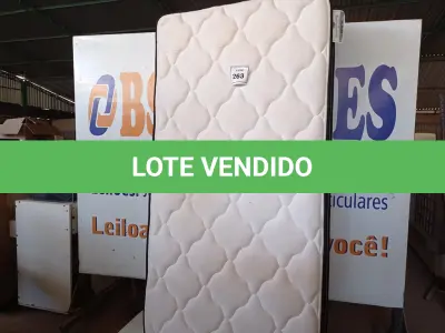 LOTE 263 - 01 COLCHÃO DE SOLTEIRO (TWIN MATTRESS). (NO ESTADO EM QUE SE ENCONTRA. SUJEITO A AVARIAS OCULTAS/VISÍVEIS.) AU1872T