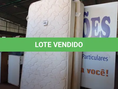 LOTE 288 - 01 COLCHÃO DE SOLTEIRO COM BASE (TWIN BED (MATTRESS+BOX). (NO ESTADO EM QUE SE ENCONTRA. SUJEITO A AVARIAS OCULTAS/VISÍVEIS.) BF8514Y - AV9810X
