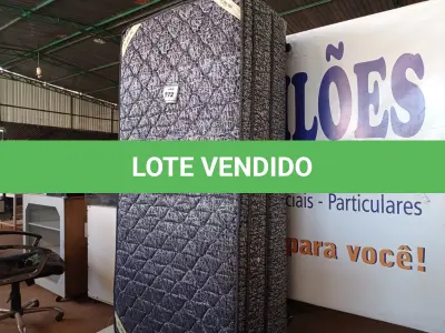 LOTE 272 - 01 COLCHÃO DE SOLTEIRO COM BASE (TWIN BED (MATTRESS+BOX). (NO ESTADO EM QUE SE ENCONTRA. SUJEITO A AVARIAS OCULTAS/VISÍVEIS.) AU2473F, BASE SEM TAG.