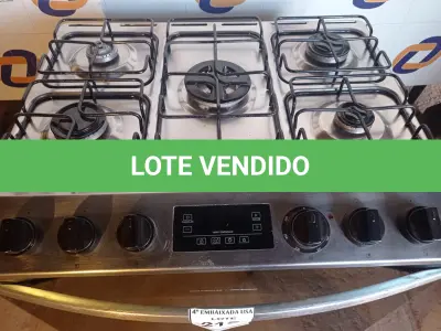 LOTE 215 - 01 FOGÃO BRASTEMP 220VOLTS (RANGE). (NO ESTADO EM QUE SE ENCONTRA. SUJEITO A AVARIAS OCULTAS/VISÍVEIS.) BH1529K