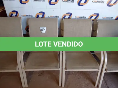 LOTE 087 - 04 CADEIRAS EM ALUMÍNIO MARCA WINDWARD (CHAIR, GARDEN). (NO ESTADO EM QUE SE ENCONTRA. SUJEITO A AVARIAS OCULTAS/VISÍVEIS.) BF8605N BF8605K BF8605L BF8605J