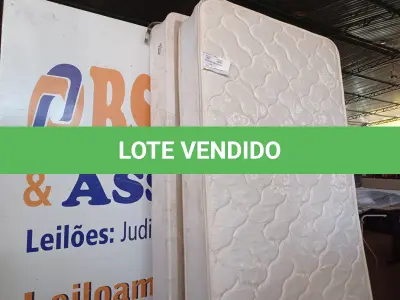 LOTE 030 - 01 COLCHÃO DE SOLTEIRO COM BASE (TWIN BED (MATTRESS+BOX). (NO ESTADO EM QUE SE ENCONTRA. SUJEITO A AVARIAS OCULTAS/VISÍVEIS.) BF1497W - AV9625V