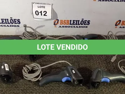 LOTE 012 - 06 LEITORES DE CÓDIGO DE BARRAS. (NO ESTADO EM QUE SE ENCONTRA. SUJEITO A AVARIAS OCULTAS/VISÍVEIS.) AV9607D, AV9706A, AV9706N, AV9705V, AV9705N E AV9705R,