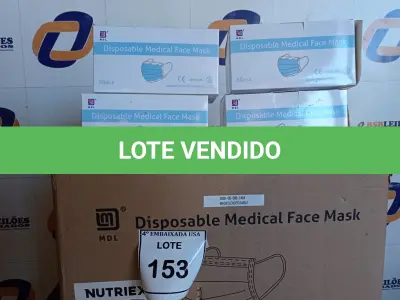 LOTE 153 - 01 CAIXA COM MÁSCARAS HOSPITALARES (BOXES WITH MISCELANEOUS). (NO ESTADO EM QUE SE ENCONTRA. SUJEITO A AVARIAS OCULTAS/VISÍVEIS.) 0000086
