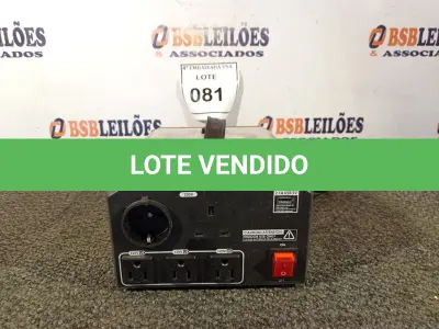 LOTE 081 - 01 TRANSFORMADOR ULT1700, 20A(120V) /10A (230V) COM CABO MARCA KRIEGER (TRANSFORMERS). (NO ESTADO EM QUE SE ENCONTRA. SUJEITO A AVARIAS OCULTAS/VISÍVEIS.)0000089