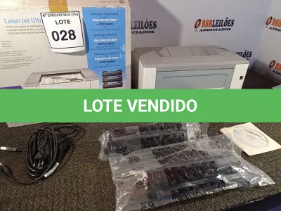 LOTE 028 - 01 IMPRESSORA LASER JET M106W MARCA HP. (NO ESTADO EM QUE SE ENCONTRA. SUJEITO A AVARIAS OCULTAS/VISÍVEIS.) BRBSL3ZLMJ