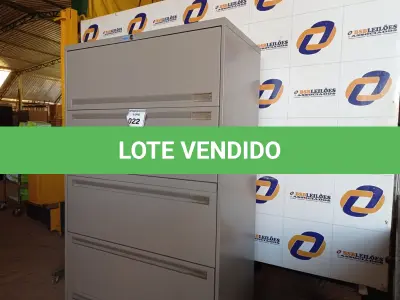 LOTE 022 - 01 ARMÁRIO EM AÇO PARA ESCRITÓRIO COM 05 GAVETAS DRAWER CABIR. (NO ESTADO EM QUE SE ENCONTRA. SUJEITO A AVARIAS OCULTAS/VISÍVEIS.)0000042