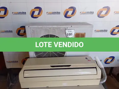 LOTE 069 - 01 AR-CONDICIONADO COMPLETO 12000BTUS CARRIER SEM CONTROLE (NO ESTADO EM QUE SE ENCONTRA. SUJEITO A AVARIAS OCULTAS/VISÍVEIS.)0000091