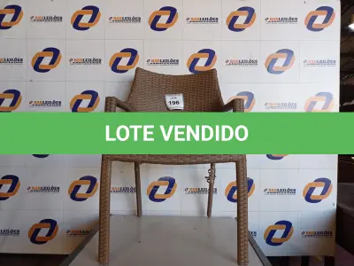 LOTE 196 - 01 CADEIRA EM FIBRA SINTÉTICA (CHAIR). (NO ESTADO EM QUE SE ENCONTRA. SUJEITO A AVARIAS OCULTAS/VISÍVEIS.) BH1524Y