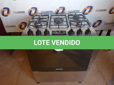 LOTE 215 - 01 FOGÃO BRASTEMP 220VOLTS (RANGE). (NO ESTADO EM QUE SE ENCONTRA. SUJEITO A AVARIAS OCULTAS/VISÍVEIS.) BH1529K