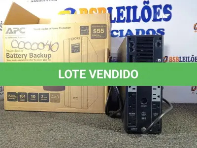 LOTE 024 - 01 NOBREAK APC 110/110 DE 1500VA. UP BATTERIE. (NO ESTADO EM QUE SE ENCONTRA. SUJEITO A AVARIAS OCULTAS/VISÍVEIS.)0000040