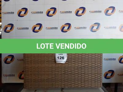 LOTE 126 - 01 MESA DE FIBRA SINTÉTICA (TABLE, GARDEN). (NO ESTADO EM QUE SE ENCONTRA. SUJEITO A AVARIAS OCULTAS/VISÍVEIS.) BH1517N
