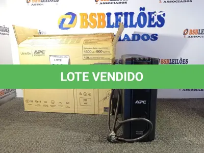 LOTE 026 - 01 NOBREAK APC 110/110 DE 1500VA UP BATTERIE. DRYER. (NO ESTADO EM QUE SE ENCONTRA. SUJEITO A AVARIAS OCULTAS/VISÍVEIS.)0000040