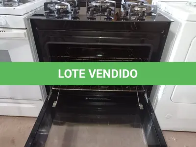 LOTE 219 - 01 FOGÃO ELECTROLUX 5 BOCAS BIVOLTS (RANGE). (NO ESTADO EM QUE SE ENCONTRA. SUJEITO A AVARIAS OCULTAS/VISÍVEIS.) BF8678C