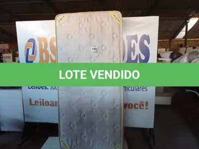 LOTE 140 - 01 COLCHÃO DE SOLTEIRO (TWIN MATTRESS). (NO ESTADO EM QUE SE ENCONTRA. SUJEITO A AVARIAS OCULTAS/VISÍVEIS.) 0000096