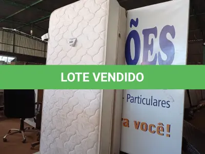 LOTE 050 - 01 COLCHÃO DE SOLTEIRO COM BASE (TWIN BED (MATTRESS+BOX). (NO ESTADO EM QUE SE ENCONTRA. SUJEITO A AVARIAS OCULTAS/VISÍVEIS.) AV9859W - BF8486N