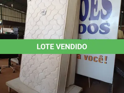 LOTE 030 - 01 COLCHÃO DE SOLTEIRO COM BASE (TWIN BED (MATTRESS+BOX). (NO ESTADO EM QUE SE ENCONTRA. SUJEITO A AVARIAS OCULTAS/VISÍVEIS.) BF1497W - AV9625V