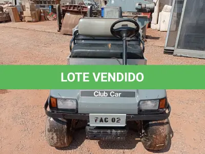 LOTE 338 - 01 CARRINHO DE GOLFE CLUB CAR CARRYALL 6 (NO ESTADO) (GOLF CART) (WITHOUT KEYS) (NO ESTADO EM QUE SE ENCONTRA. SUJEITO A AVARIAS OCULTAS/VISÍVEIS.) AV9414C