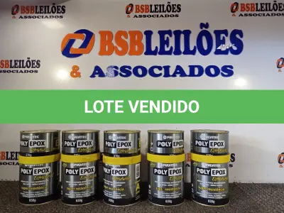 LOTE 226 - 05 ADESIVOS POLYEPOX 630G CADA. (NO ESTADO) ATENÇÃO! FAZER A VISITAÇÃO ANTES DE ARREMATAR, NÃO SABEMOS SE FUNCIONA. LEILÃO NÃO TEM GARANTIA E NEM DEVOLUÇÃO, SUJEITO A POSSÍVEIS AVARIAS VISÍVEIS/OCULTAS E/OU AUSÊNCIA DE COMPONENTES.